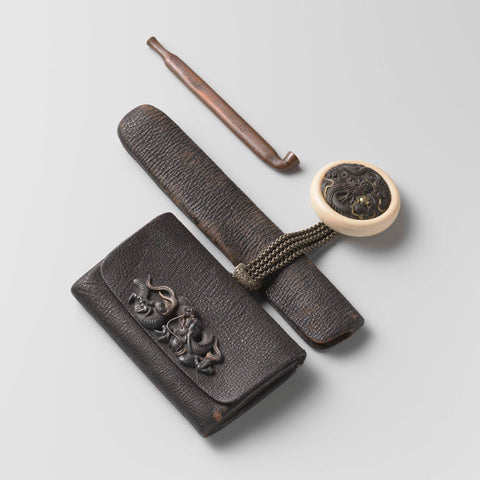 Smoking pouch and pipe pouch, c. 1800 - c. 1900 Canvas Print