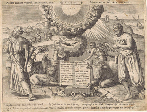 Ongehoorzaamheid en Gehoorzaamheid, Wierix, 1579 Canvas Print