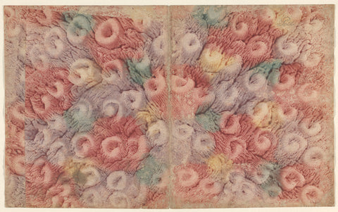 Decorated Paper, anonymous, c. 1700 - c. 1850 Canvas Print