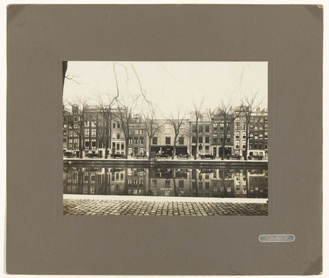 Car dealership of Dirk van der Mark at Keizersgracht 635 in Amsterdam, Fotobureau Holland, c. 1914 - c. 1924 Canvas Print