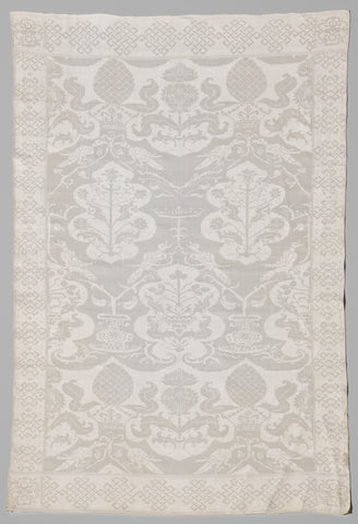 Napkin with possible English emblems, anonymous, c. 1600 Canvas Print