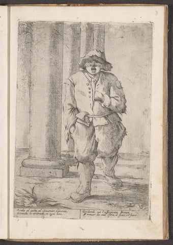 Chimney sweep, Giuseppe Maria Mitelli, 1660 Canvas Print