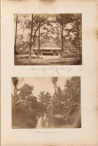 View of the Padang River and its banks on Sumatra, anonymous, c. 1870 - c. 1880 Canvas Print