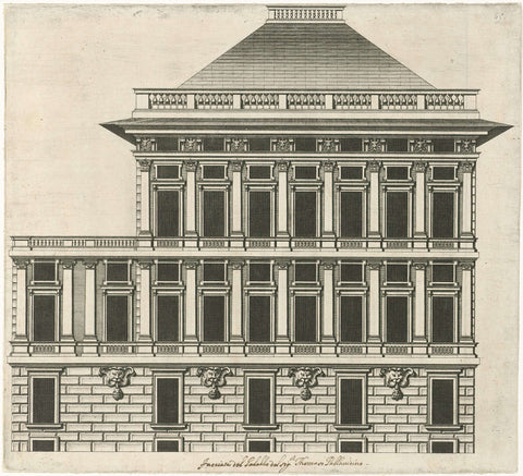 Palazzo dell'Acquedotto De Ferrari Galliera, Nicolaes Ryckmans (attributed to), 1622 Canvas Print