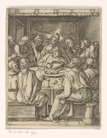 Last Supper, Albrecht Dürer, 1511 - 1534 Canvas Print