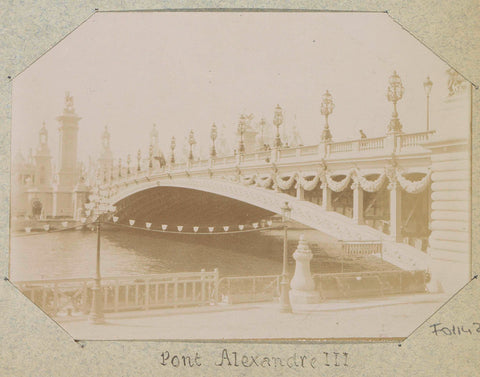 View of the Pont Alexandre-III at the 1900 World's Fair in Paris, Paul Lucena, 1900 Canvas Print