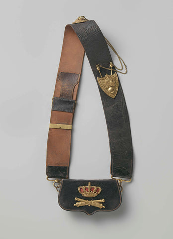 Pattern bag on carrying strap worn by Count of Limburg Stirum, captain of field artillery, anonymous, c. 1800 - c. 1850 Canvas Print