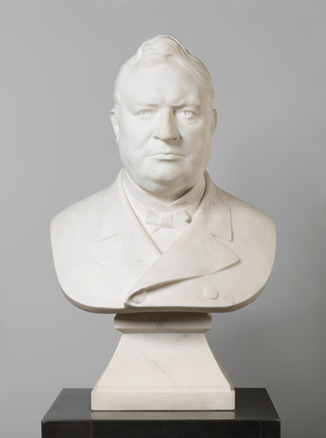 Bust of Hendrik Frederik Jansen (1819-1896), Bart van Hove, c. 1892 Canvas Print