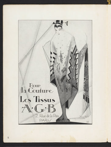 Art - Goût - Beauté, Feuillets de l' élégance féminine, February 1926, No. 66, 6th Year, p. 2, anonymous, 1926 Canvas Print