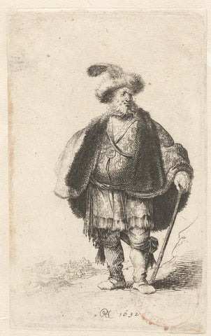 The Persian, anonymous, Rembrandt van Rijn, after 1632 Canvas Print