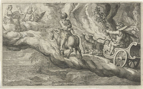 Return of Vulcan with Bacchus, Jacob Matham, 1616 Canvas Print