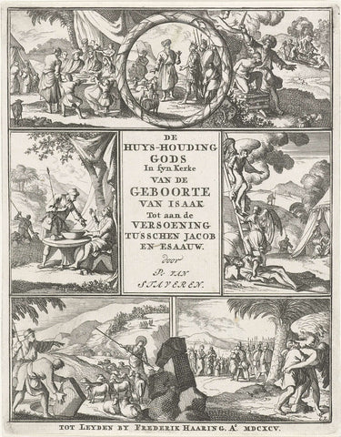 Nine Scenes from the Old Testament, Jan Luyken, 1695 Canvas Print