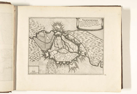 Map of Valenciennes, 1726, anonymous, 1726 Canvas Print