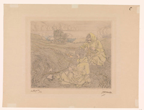 Netmakers, Jan Toorop, 1899 Canvas Print