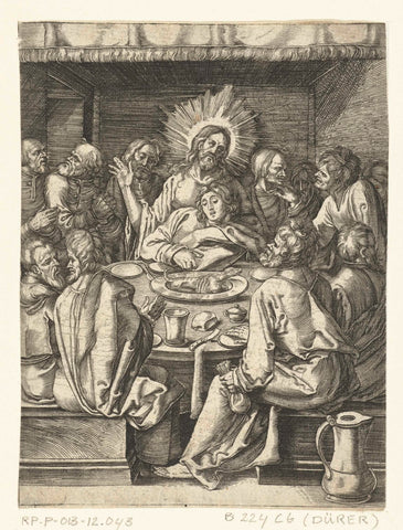 Last Supper, Albrecht Dürer, 1656 - 1699 Canvas Print