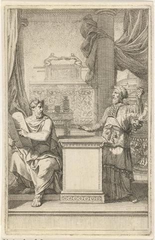 Mozes en Aaron, Gerard de Lairesse (rejected attribution), 1698 Canvas Print