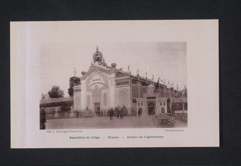 View of the agricultural section in the French part of the 1905 World's Fair in Liège, anonymous, 1905 Canvas Print