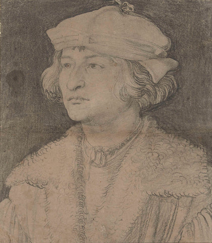 Portrait of a young man with hat, c. 1506, Albrecht Dürer, c. 1506 Canvas Print