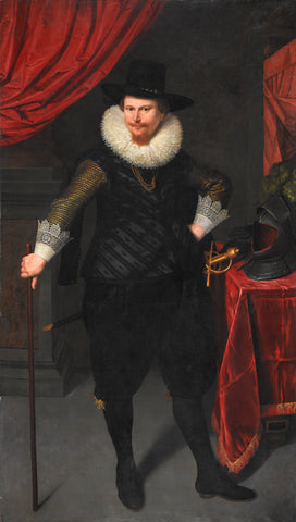 Portrait of Laurens Reael, Cornelis van der Voort, c. 1620 Canvas Print