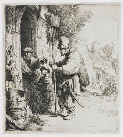 The Rat-catcher, Rembrandt van Rijn, 1632 Canvas Print