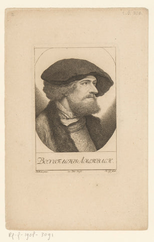 Portret van Bonefacius Amerbach, Heinrich Pfenninger, 1759 - 1815 Canvas Print