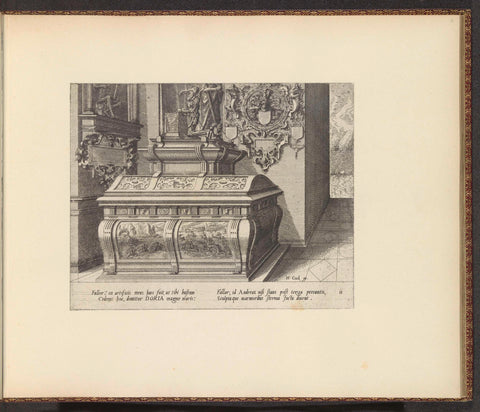 Grave monument for Andreas Doria, Johannes or Lucas van Doetechum, 1563 Canvas Print