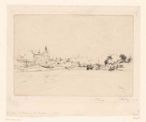 View of Saint-Nicolas in La Rochelle, Gustave Leheutre, 1910 Canvas Print