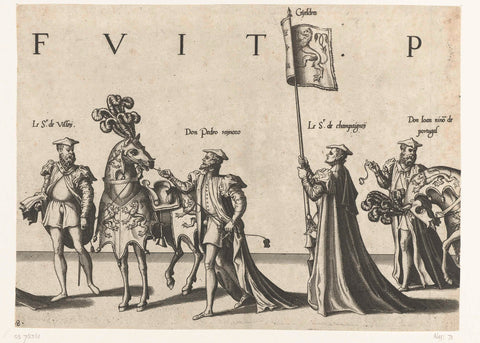 Part of the procession, no. 8, Joannes van Doetechum (I), 1559 Canvas Print