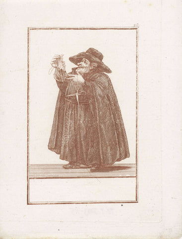 Monk with purse cut off, Jacob Gole (attributed to), 1724 Canvas Print