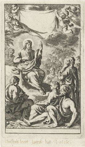 The Sermon on the Mount, Jan Luyken, 1694 Canvas Print