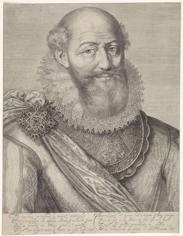 Portrait of Maximilien de Bétune, Jacob Matham, 1612 Canvas Print