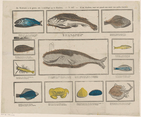 The whale is too big to dispense at noon, / Choose children, for your taste a kind of other fishes, Glenisson & Sons, 1856 - 1900 Canvas Print