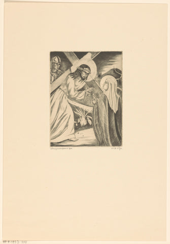 Fourth Stations of the Cross, Lodewijk Schelfhout, 1931 Canvas Print