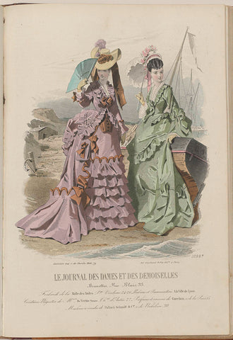 Journal des Dames et des Demoiselles, 15 November 1872, No. 1098B, Jules David (1808-1892), 1872 Canvas Print