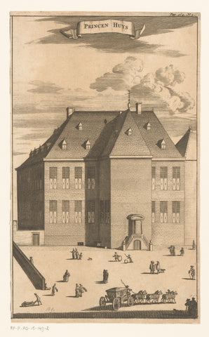 View of the Prinsenhuis in Vlissingen, anonymous, 1696 Canvas Print