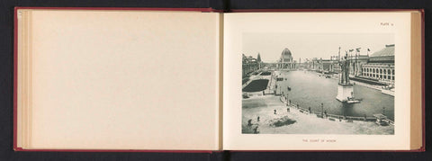 View of the main square of the World's Columbian Exposition in Chicago in 1893 with in the middle a large pond containing the statue by Daniel Chester French, representing a personification of the republic, Charles Dudley Arnold, 1893 Canvas Print