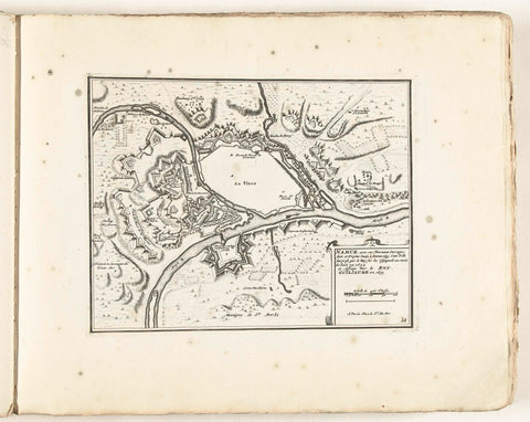 Plattegrond van Namen, ca. 1702, anonymous, 1702 - 1703 Canvas Print