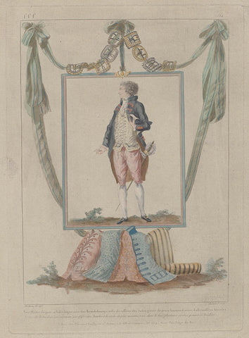 Gallery des Modes et Costumes Français, 1786, fff 314 : Petit Maître élégant (...), A.B. Duhamel, 1786 Canvas Print