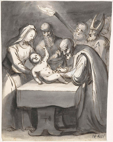 Circumcision, Moses ter Borch, 1661 Canvas Print