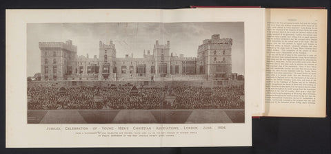 Group portrait of 2400 delegates and friends of the Young Men's Christian Associations, Alfred D. Kissack, 1894 - 1895 Canvas Print