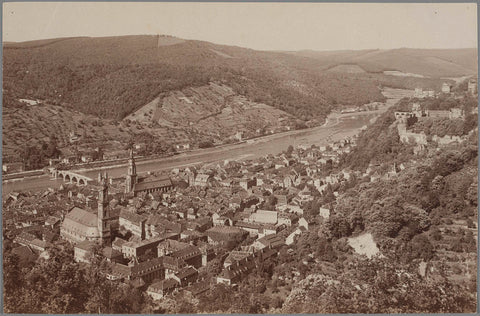 View of Heidelberg, Carl Lange (attributed to), 1897 Canvas Print