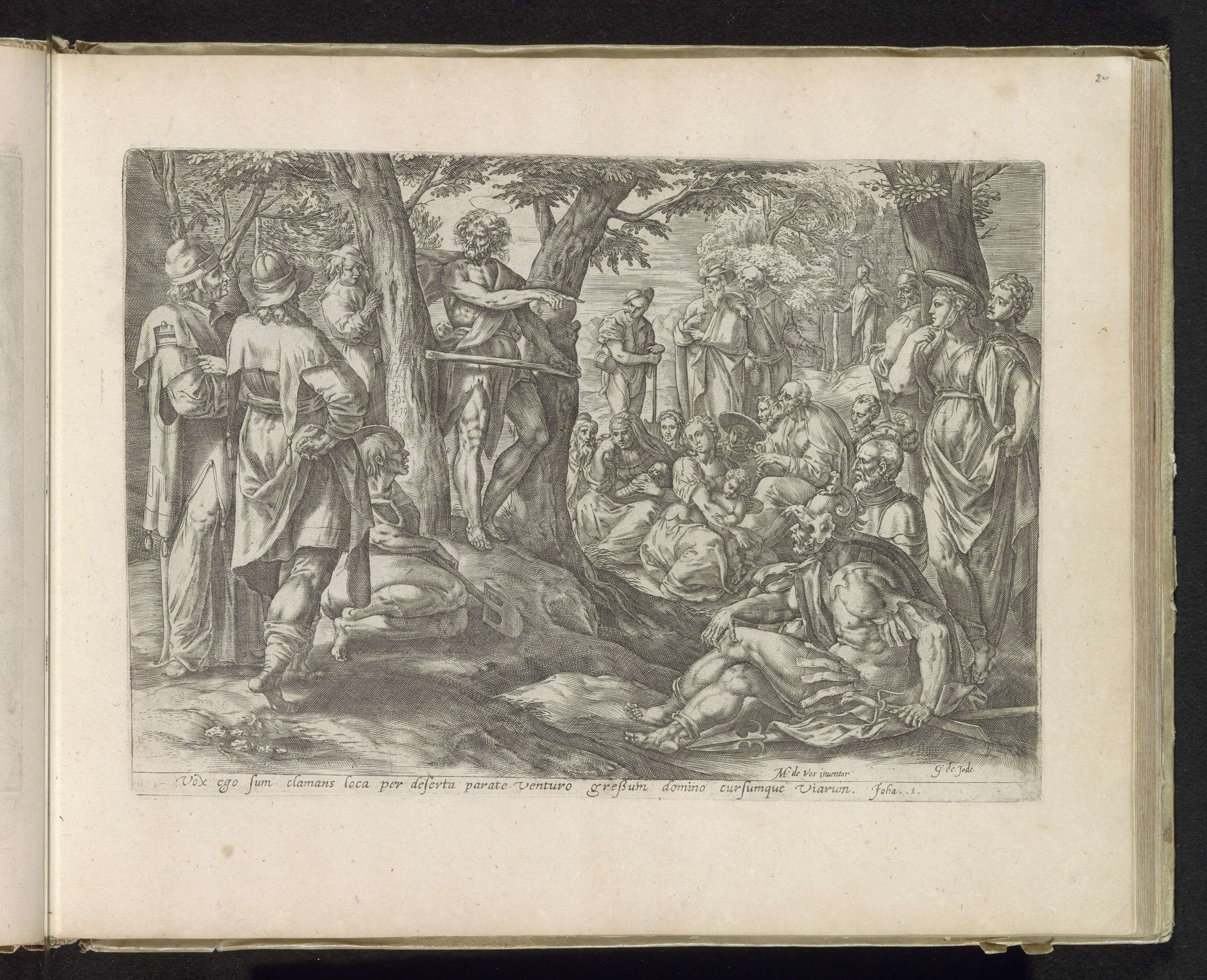 Preaching of John the Baptist, Maerten de Vos, | CanvasPrints.com