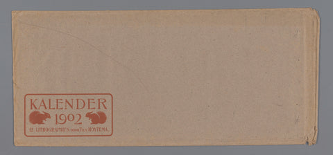 Envelope for calendar 1902, Hoytema theo, 1901 Canvas Print