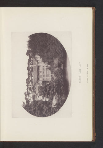 View of a house in Halton-with-Aughton, H.M. & Co. Wright, 1877 Canvas Print