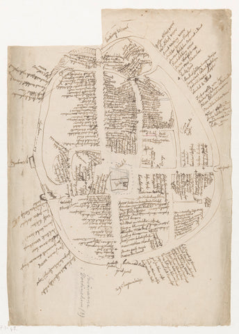 Map of Doetinchem, Jan Brandes, 1770 - 1778 Canvas Print