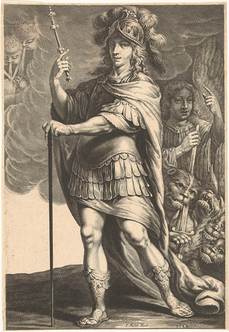 Greeks - Alexander the Great, Jeremias Falck, 1644 Canvas Print