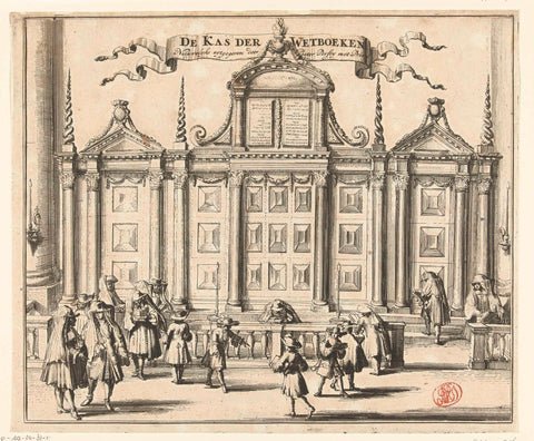 The holy ark (Aron ha'kodesh or hechal) in the Portuguese Synagogue,  Amsterdam, The ca 1695 Kas der Codes (title object) View the holy ark made  of Brazilian Jacaranda (Torah ark or hechal)