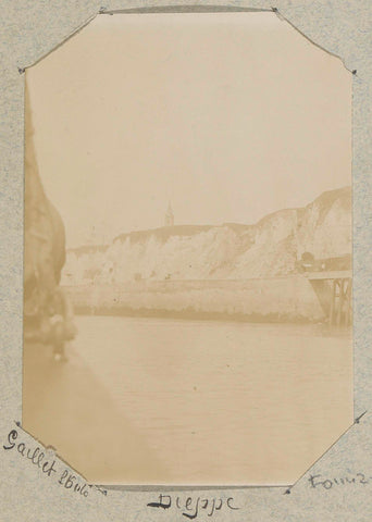 Coast of Dieppe as seen from a ship, Gaillet, c. 1890 - c. 1900 Canvas Print