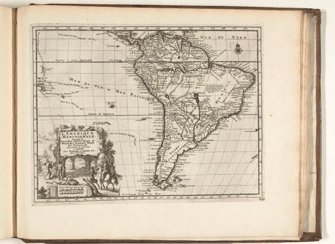 Map of South America, 1726, anonymous, 1726 Canvas Print