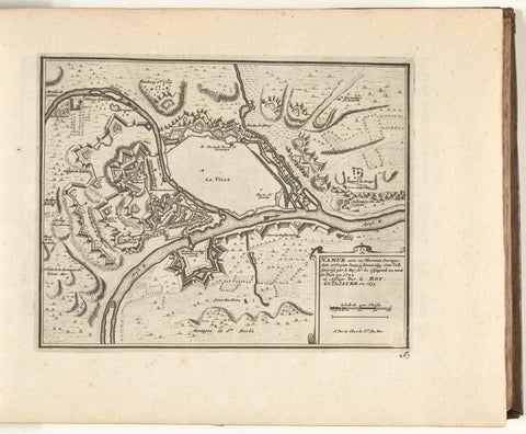 Map of Namur, 1726, anonymous, 1726 Canvas Print